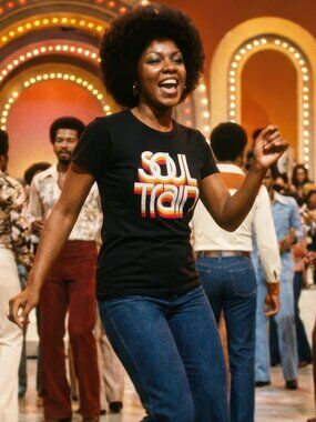 Soul Train Retro Graphic Tee Gildan softstyle Sizes Small-XL